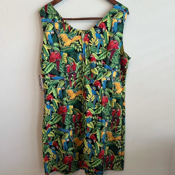 NWT Aloha Republic Dress Womens XXL Tropical Print Hawaii - Picture 3 of 6